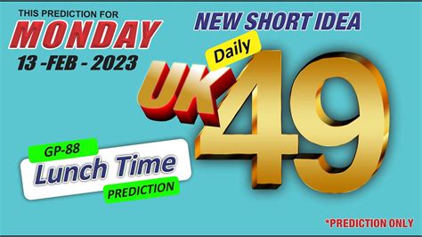infinity uk49|UK49s Lunchtime Statistics .